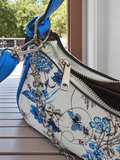 Royalfashion Geantă de damă mică din piele ecologică cu flori Lily Bloom