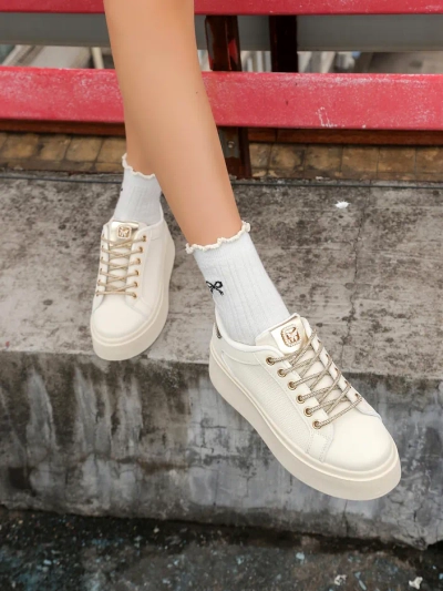 Royalfashion Pantofi sport pentru femei cu șnururi decorative Eone