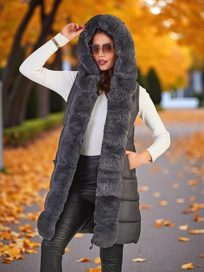 Geacă de damă Royalfashion cu mâneci detașabile