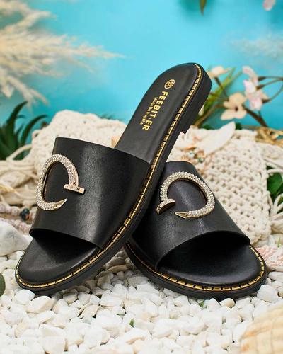 Royalfashion Omerta flip-flops cu talpă plată pentru femei