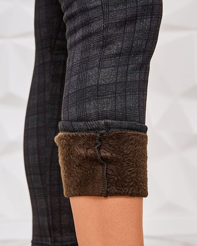 Royalfashion Pantaloni teggings carouri izolate pentru femei