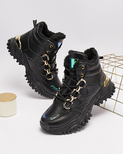 Pantofi sport izolati pentru femei negri Nepolle- Footwear