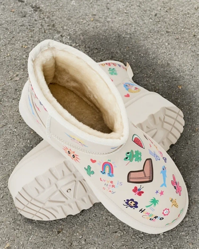 Ghete scurte de iarnă pentru femei Royalfashion cu stickere Hanaga