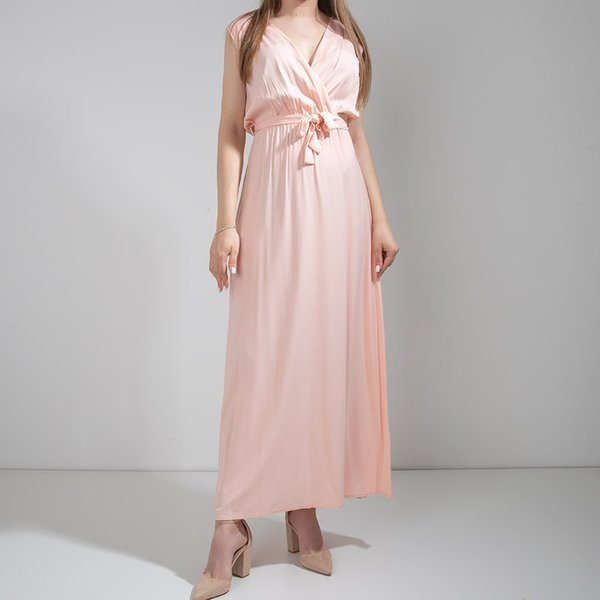 Rochie maxi pentru femei roz - Îmbrăcăminte