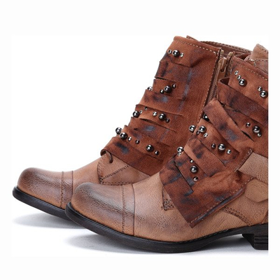 Brązowe workery Jaycee - Obuwie