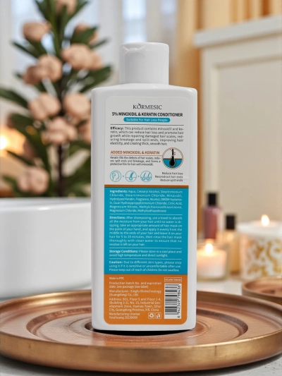 Șampon cu Minoxidil 5% și Keratină- întărește, stimulează creșterea și reduce căderea