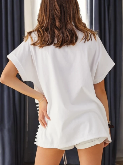 Tricou din bumbac pentru femei Royalfashion cu imprimeu