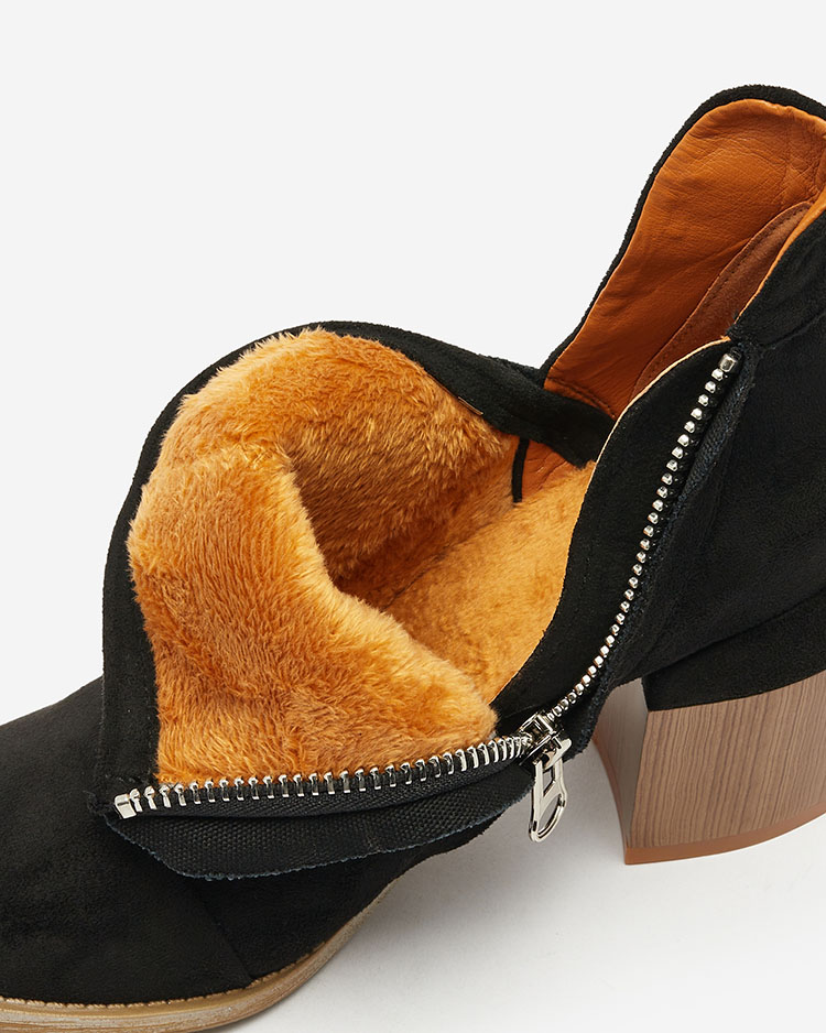 Royalfashion Cizme stiletto Ricteas negre pentru femei