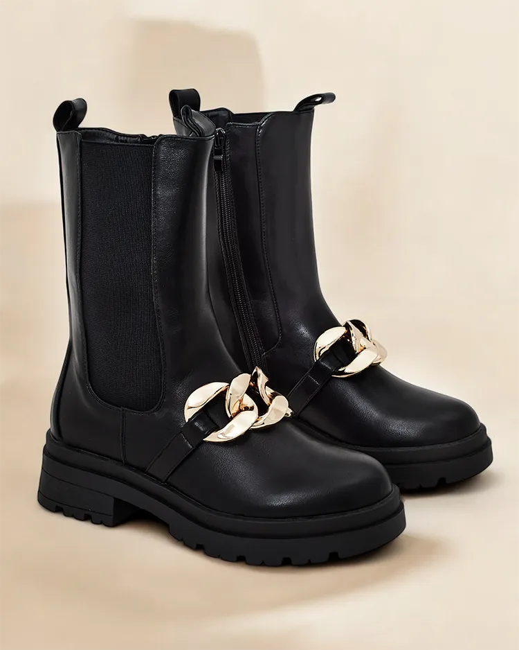 Cizme inalte de dama Royalfashion Romur