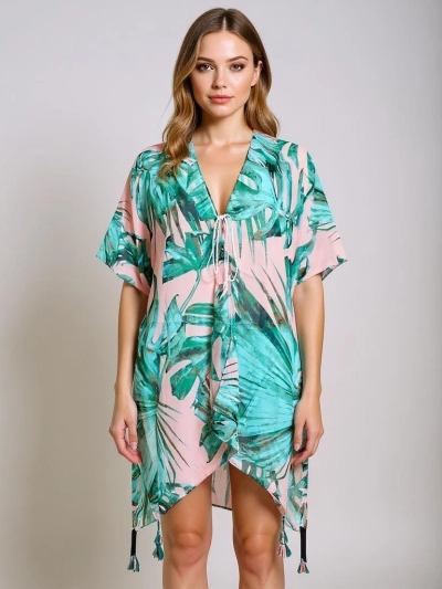 Pareo Cleandra - Rochie de plajă multicoloră Royalfashion, decolteu V
