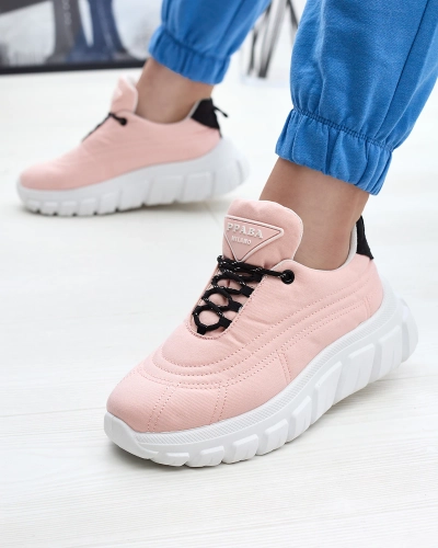 Pantofi sport din material textil pentru femei roz deschis Riotay- Footwear