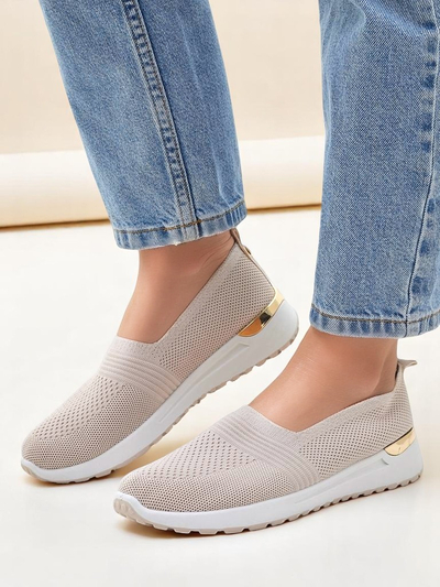 Pantofi slip-on din material pentru femei Royalfashion Perfeti