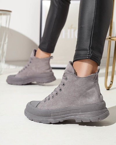 Pantofi sport a'la de damă izolați în gri Benvilo- Încălțăminte