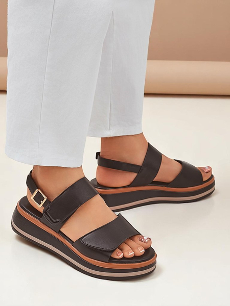 Royalfashion Sandale dama cu talpă groasă Tulipp