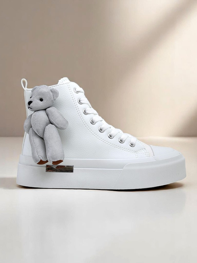 Royalfashion Adidași de damă tip high-top cu ursuleț Tedi