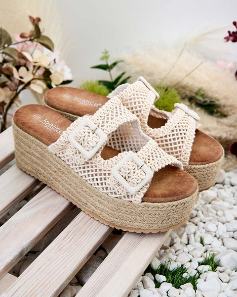 Royalfashion Șlapi cu platformă Olcana pentru femei