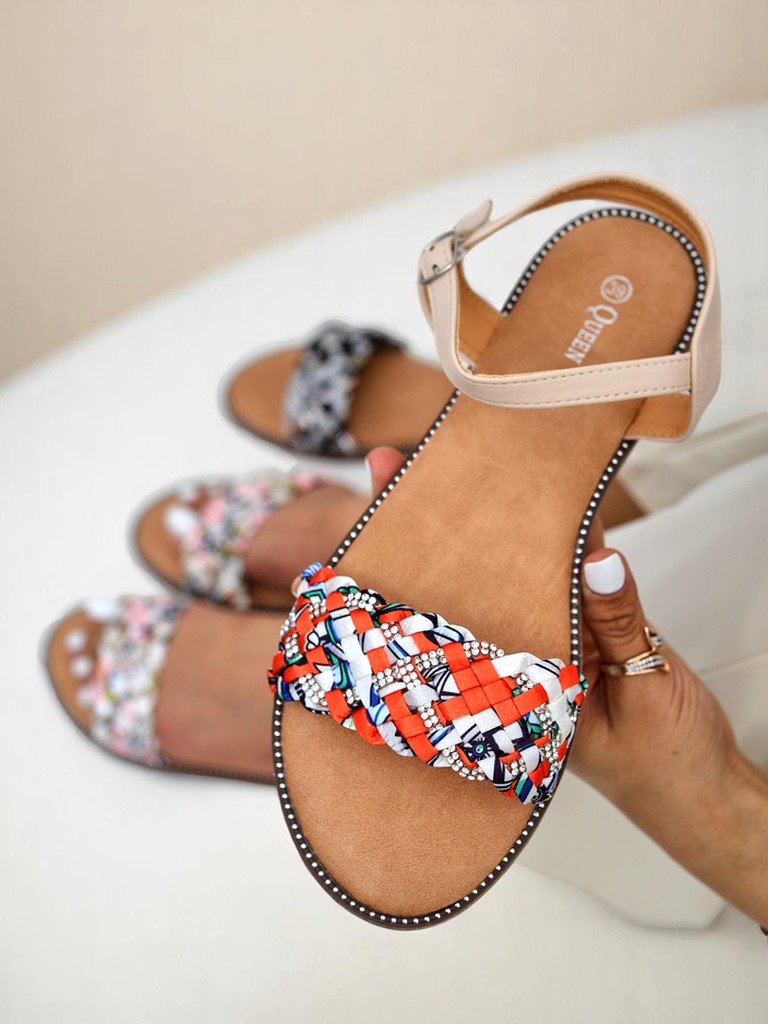 Royalfashion Sandali ppi fìmmini cu suola senza taccu ColorStrap