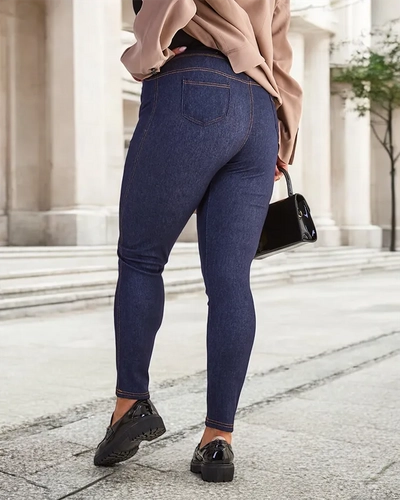 Royalfashion Pantaloni Treggings pentru femei PLUS SIZE Pantaloni