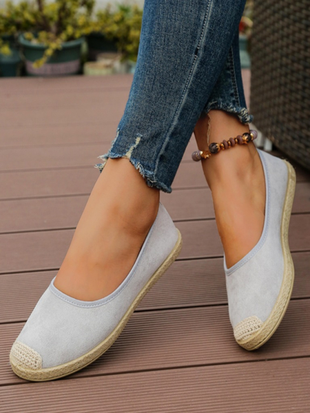 Espadrile ecologice din suede pentru femei Royalfashion Aroles