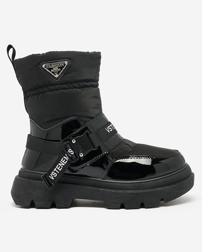 Royalfashion Cizme de zăpadă de damă în negru Fiellar
