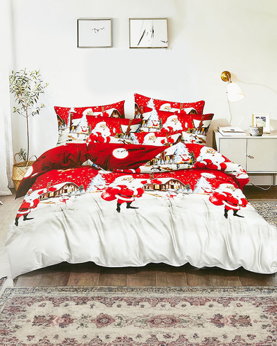 Royalfashion Set de lenjerie de pat cu model 200x220 set de 3-PART