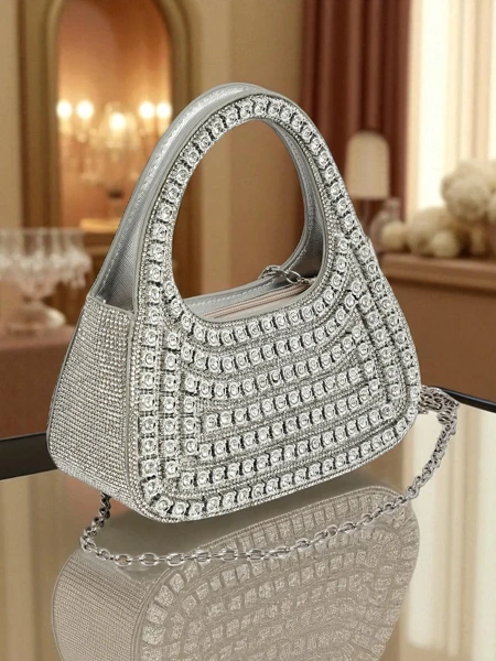 Royalfashion Kabatowa torebka damska z cyrkóniami Myra Quill