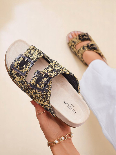 Royalfashion Sandale dama cu catarame Samorra