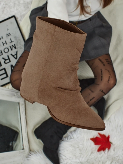 Botine de damă cu partea superioară închisă Moonly