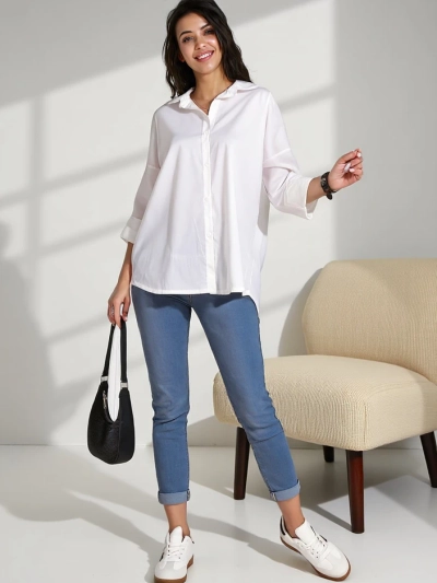 Royalfashion Cămașă Universală pentru Femei din Bumbac