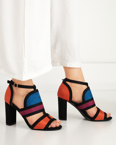 OUTLET Sandale de dama colorate pe postul Buskiri-Footwear