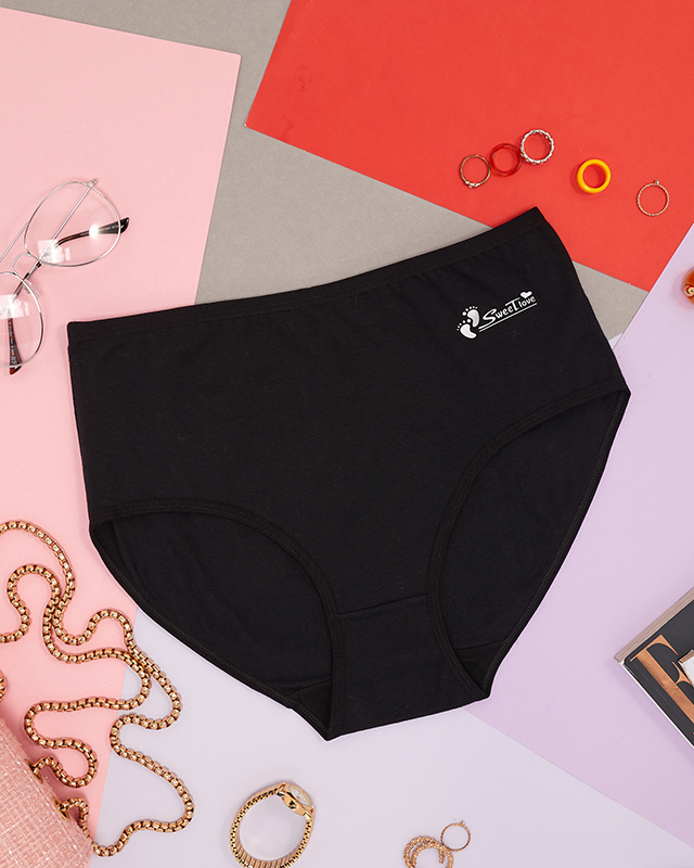 Slip dama negru, slip, tip PLUS SIZE- Lenjerie intima