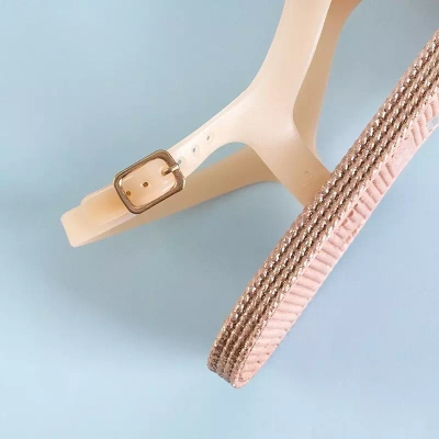 OUTLET Sandale pentru femei roz a'la cu o floare de Porto - Încălțăminte