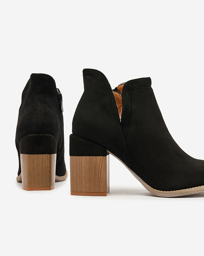 Royalfashion Cizme stiletto Ricteas negre pentru femei