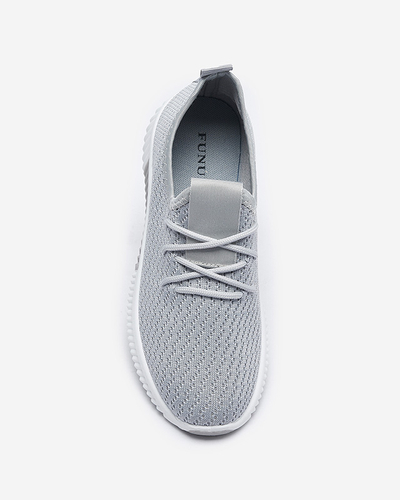 Pantofi sport din material textil pentru femei gri Vobbu- Footwear