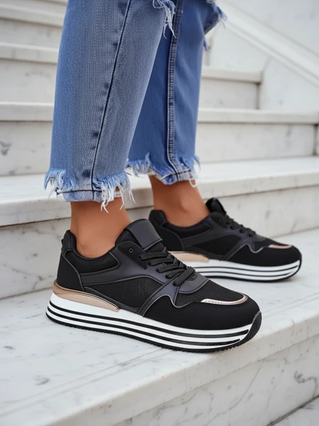 Royalfashion Sneakers sport cu platformă pentru femei Erixo