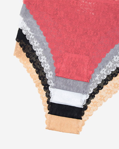 Pachet 5 Slip dama din dantela fara cusaturi Slip - Lenjerie intimă