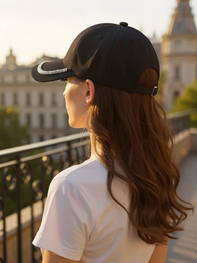 Royalfashion Șapcă cu strasuri Glam Vibe