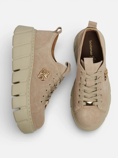 Sportowe sneakersy damskie ze skóry naturalnej Renos