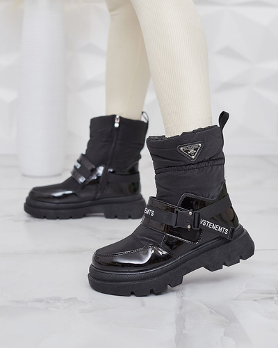 Royalfashion Cizme de zăpadă de damă în negru Fiellar