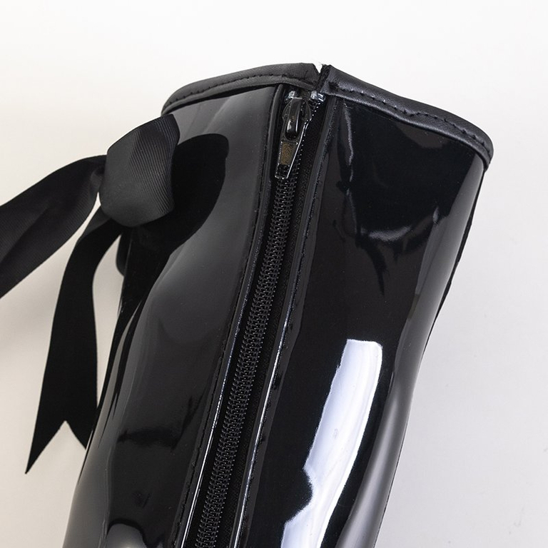 Galoșe de femei negre pe pană Genofa - Încălțăminte