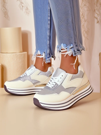 Pantofi sport Royalfashion pentru femei cu sclipici Borovis