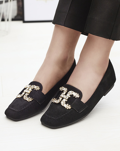Mocasini negri de damă Jaorica- Footwear