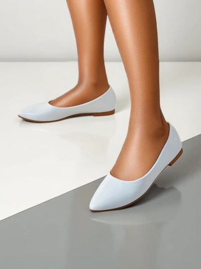 Royalfashion Pantofi ballet din piele ecologică patentată pentru femei Aramiese