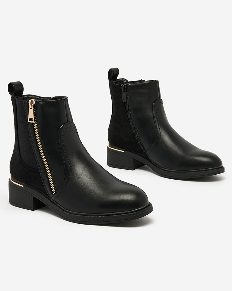 Royalfashion Negru cizme pentru femei a'la sztyblety Olohro