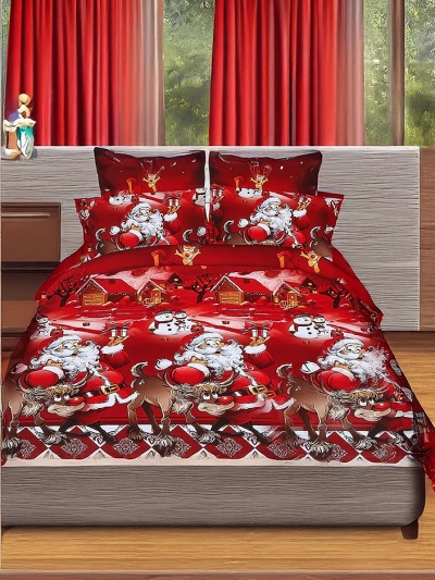 Royalfashion set de lenjerie de Crăciun 160x200 complet 3-PARTE