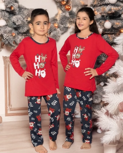 Royalfashion, pijamale de copii de Crăciun cu imprimeu
