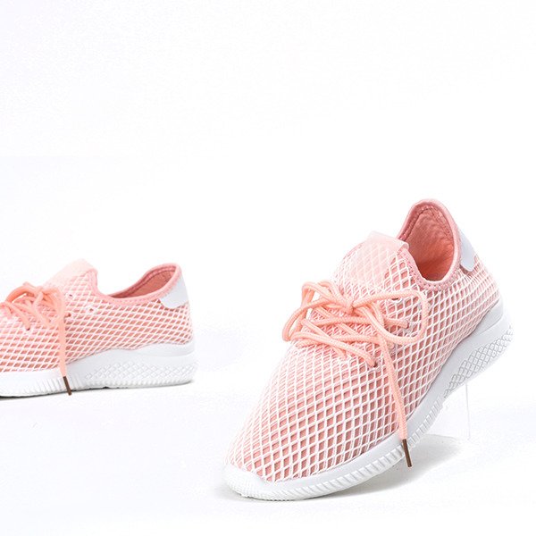 Sportowe buty w kolorze różowo - pomarańczowym Kaylee - Obuwie