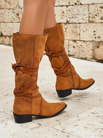 Botnan di Dama Camel Lavinia kueru ekológiko zèm estilo italiano
