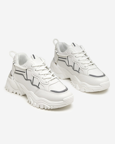 OUTLET Pantofi sport albi de dama Tensii Jenirso - Incaltaminte