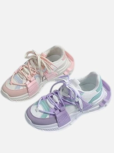 Royalfashion Sneakers sport pentru femei cu inserții din cauciuc Bubble